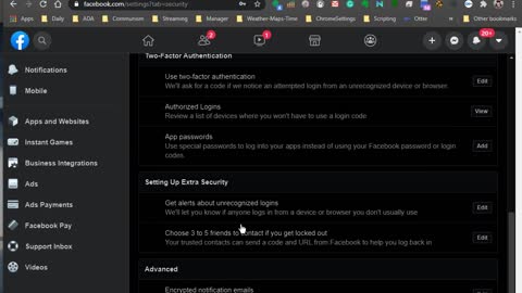 Facebook Security - How to set up security