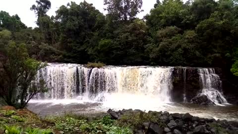 beautiful waterfall nature video.4k Ultra HD videos
