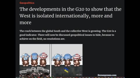 The G20 show that the West is isolated internationally, more and more