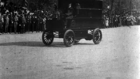 Annual Parade, New York Fire Department (1904 Original Black & White Film)