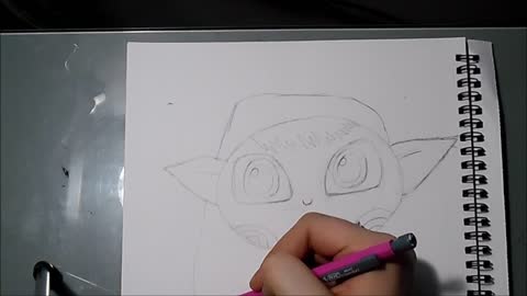 Speed drawing: Cute elf