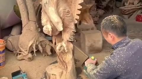 DIY Woodwork- Carving an Eagle