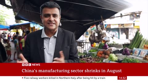 China’s manufacturing sector shrinks in August - BBC News