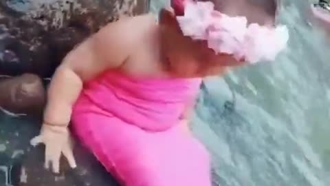 CUTE BABY MERMAID SHORT VIDEO | #SHORTS