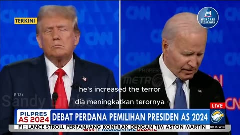 Sedikit Dari Debat Pertama Capres AS 2024 | Donald Trump vs. Joe Biden