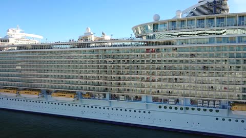 Cruise ship departing Port Canaveral