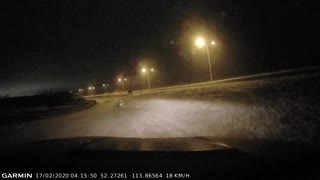 Wrong Way Driver Forces Car off Road on Highway