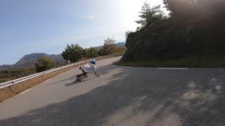 Fast skating in the Catalan mountains