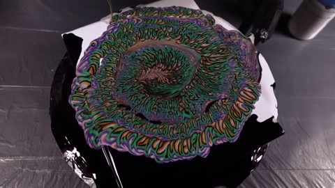 Traveling Tree Ring Pour Painting | Unexpected TWIST!