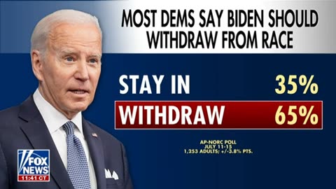 70% of Americans want Biden to drop out according to new poll