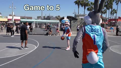 Bugs Lola Bunny TURN UP 2v2 In Real Life SpaceJamp1