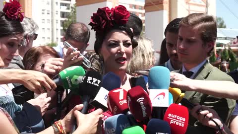 Sevilla| Olona: "Vengo como una más, a empaparme del encanto de esta Feria Real"