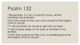 Psalm 132 Devotion