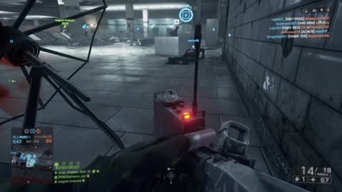 Take down almost an entire team on Battlefield 4