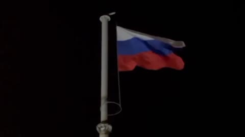 The Russian flag was raised over Victory Square in Melitopol