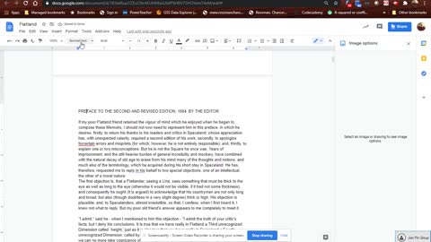 FlatLand formatting a book using Google DOCS Video 1 of 5