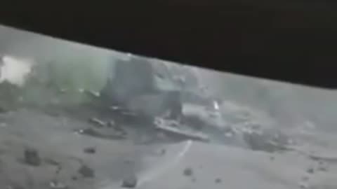 Trucks Crushed by Massive Boulders in Peru Landslide