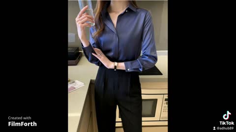 Silk Women's Shirt Long Sleeve Fashion Woman Blouses 2022