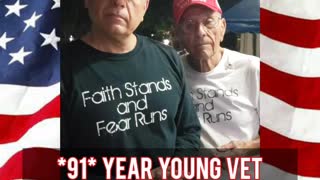 *91* year young Vet says Trump is best President in his lifetime!