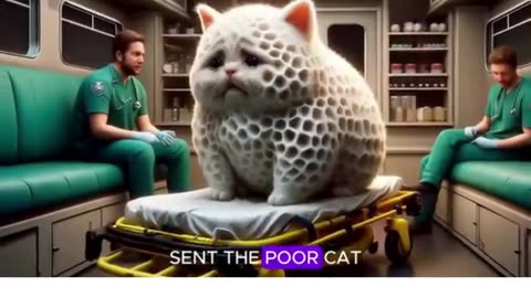 Poor Cat Infected with New Virus ⎮ Kind Doctor ⎮ Cute Cat 🦠🐱 #cat #aicats #catvideos2024
