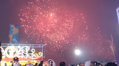 a part of 2024 fireworks in HK Victoria Harbour