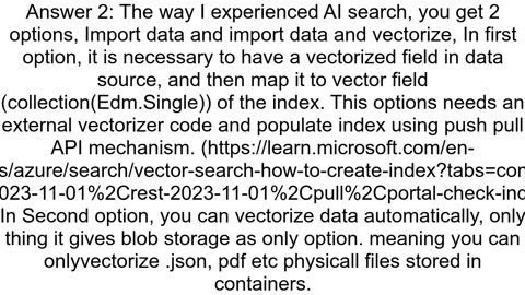 Azure AI Search Adding a vector field causes the index to appear empty