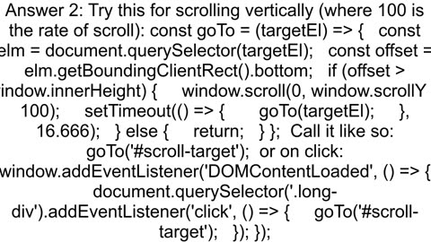 JS Smooth Scroll Vertical amp Horizontal Function