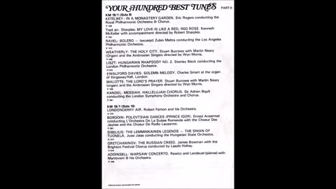 100 best Tunes (Rumble Version) (Part II) on Cassette 1975 (Cassettes 9 & 10)