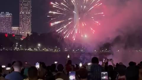 Fireworks in Niagara falls tonight USA🇺🇸