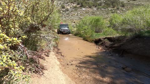 Coyote Flats with a Hiker Extreme Off Road trailer.