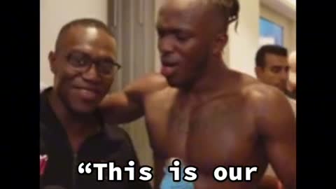 KSI and his brother Deji celebrating boxing victories