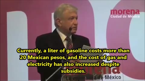 AMLO, if I am president, a liter of gasoline will cost ten pesos