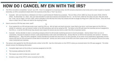 How to Cancel Your EIN with the IRS