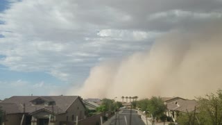 Time Lapse of the Dust Storm Passing Over