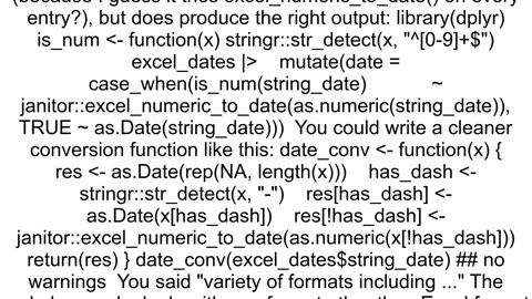 Convert dates that are either date strings or Excel integer