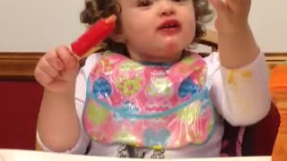 Baby With Sweet Tooth Gets Adorable First Case Of Brain Freeze