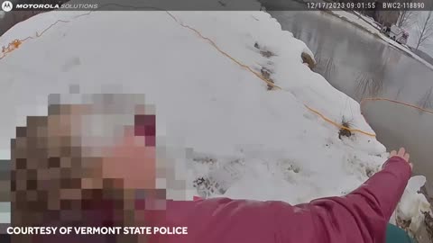 Heart Pounding Bodycam: 8-Year-Old Girl Rescued From Frozen Pond By State Trooper Heroics