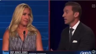 Marjorie Taylor Greene GOES IN ON liberal debate moderator with BRUTAL answer