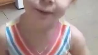 Cutest 2 year old singing!