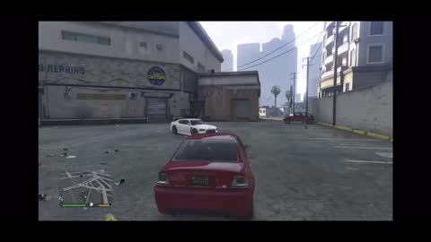 GTA5 Story Mode: Franklin Caught At Los Santos Customs Doing Weird Things!!! LOL