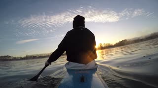Paddle in the lake