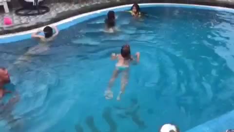 First swimmung of Child