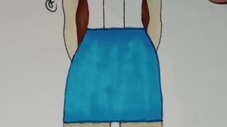 Matilda Inspired Fashion Illustration