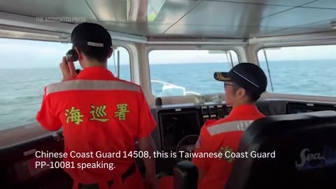 Taiwan coast guard says it fends off attempted Chinese incursion.mp4