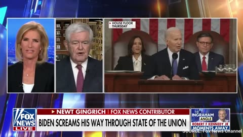 Newt Gingrich Rips Biden SOTU, Says Most Inspiring Moment Was “When He Left”