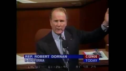 B-1 Bob Dornan Lambasting Clinton On Floor Of House