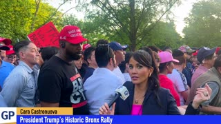 Ridiculous Line at Trump Bronx Rally!