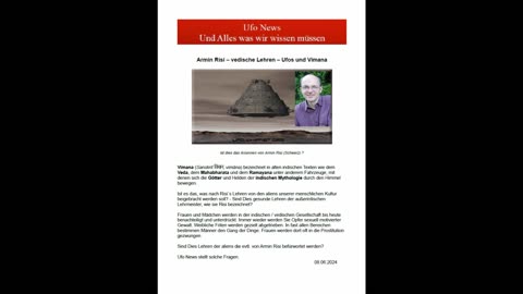 ufo-news - Armin Risis - Ufos Vimana - vedische Lehren - Hindusimus - Frauenfeindliche aliens
