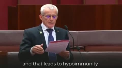 Australian Senator Malcolm Roberts dropping Vaccine truth bombs in parliament.