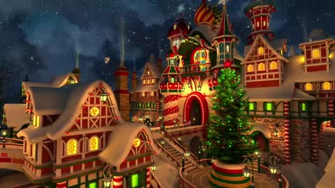 Animated Christmas Background Beautiful Christmas Village